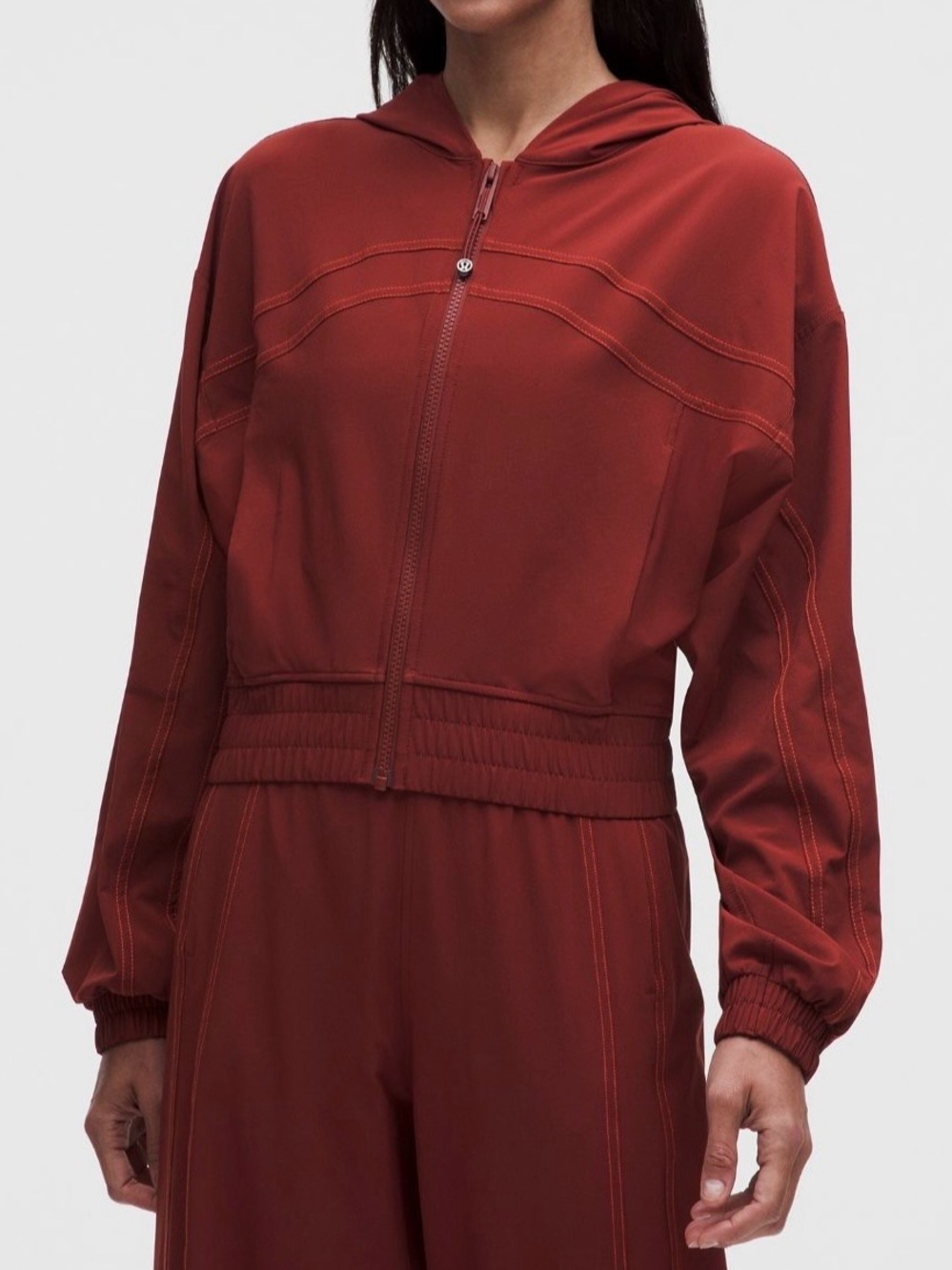 NWT Lululemon Define Hooded Track Jacket Swift 10 Cranberry Charm / Cherry Ember